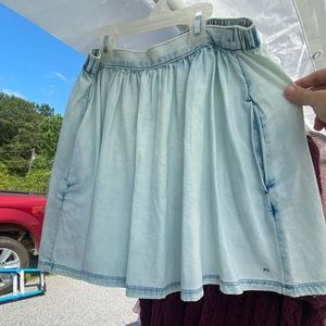 Light blue American Eagle skirt.